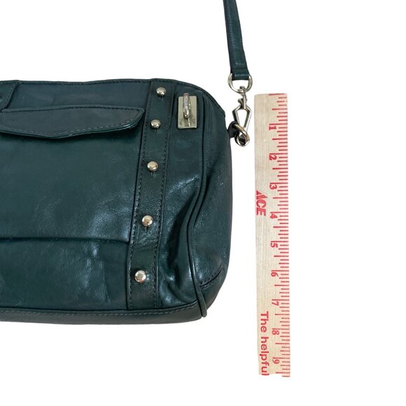 Rebecca Minkoff Green Leather Crossbody Bag With Gold Hardware - Picture 6 of 15